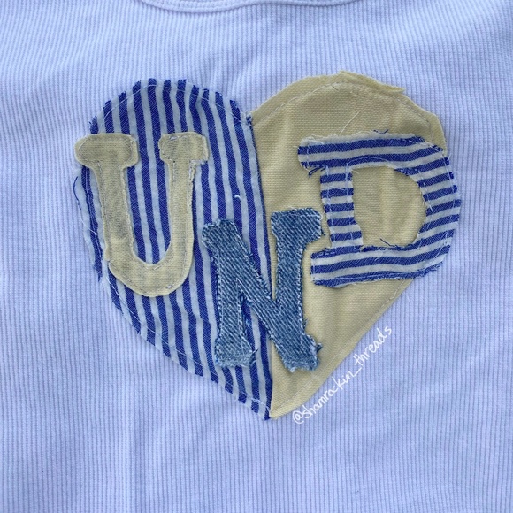 Notre Dame hand sewn patchwork shirt - Picture 5 of 10